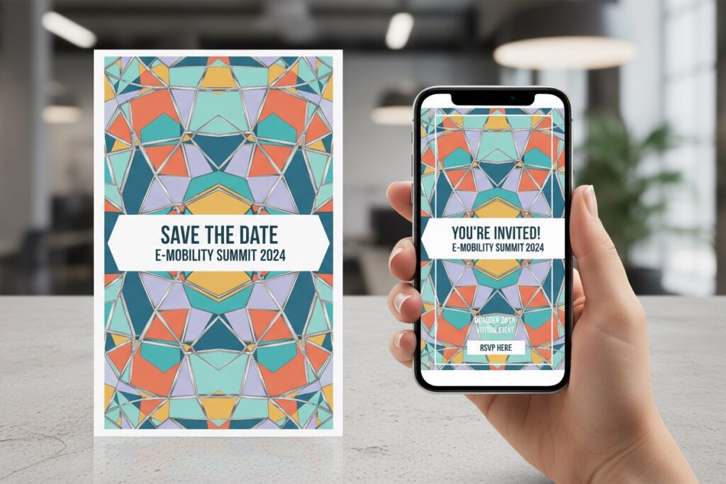 Grafikleistung Flyer und digitale Einladung